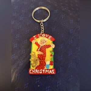 I Love Christmas Keychain Mary Engelbreit  So Cute Holiday